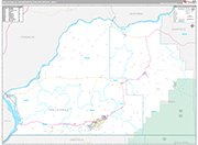 Walla Walla Wall Map Premium Style